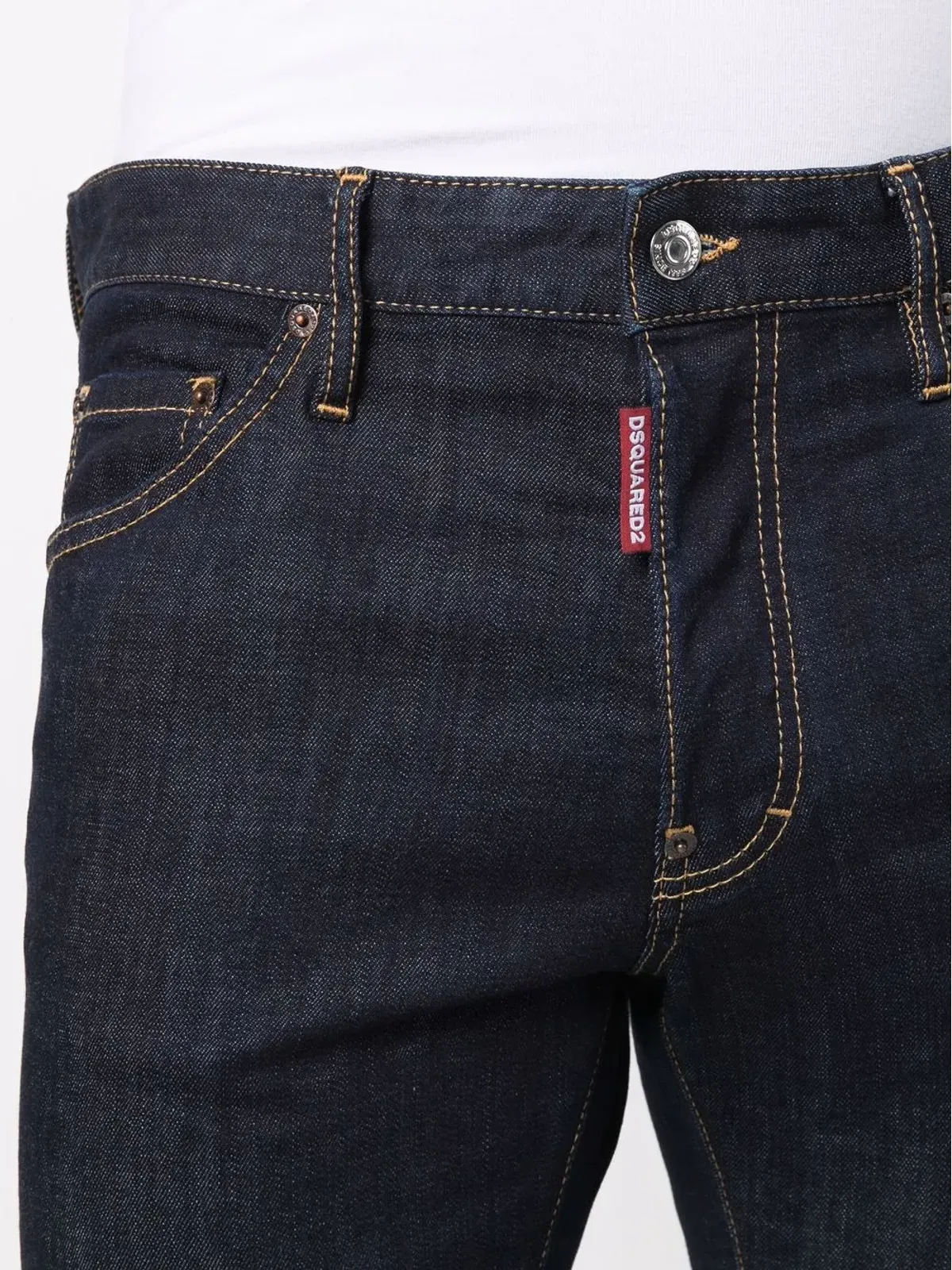 DSQUARED2 ロゴプリント スリムフィット ジーンズ - ブルー - 画像5