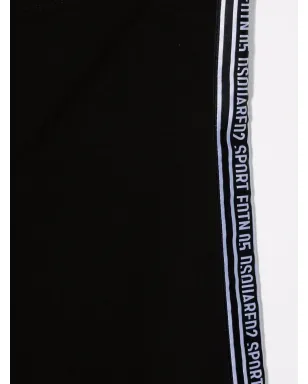 DSQUARED2 KIDS ロゴテープディテールレギンス - サムネイル3