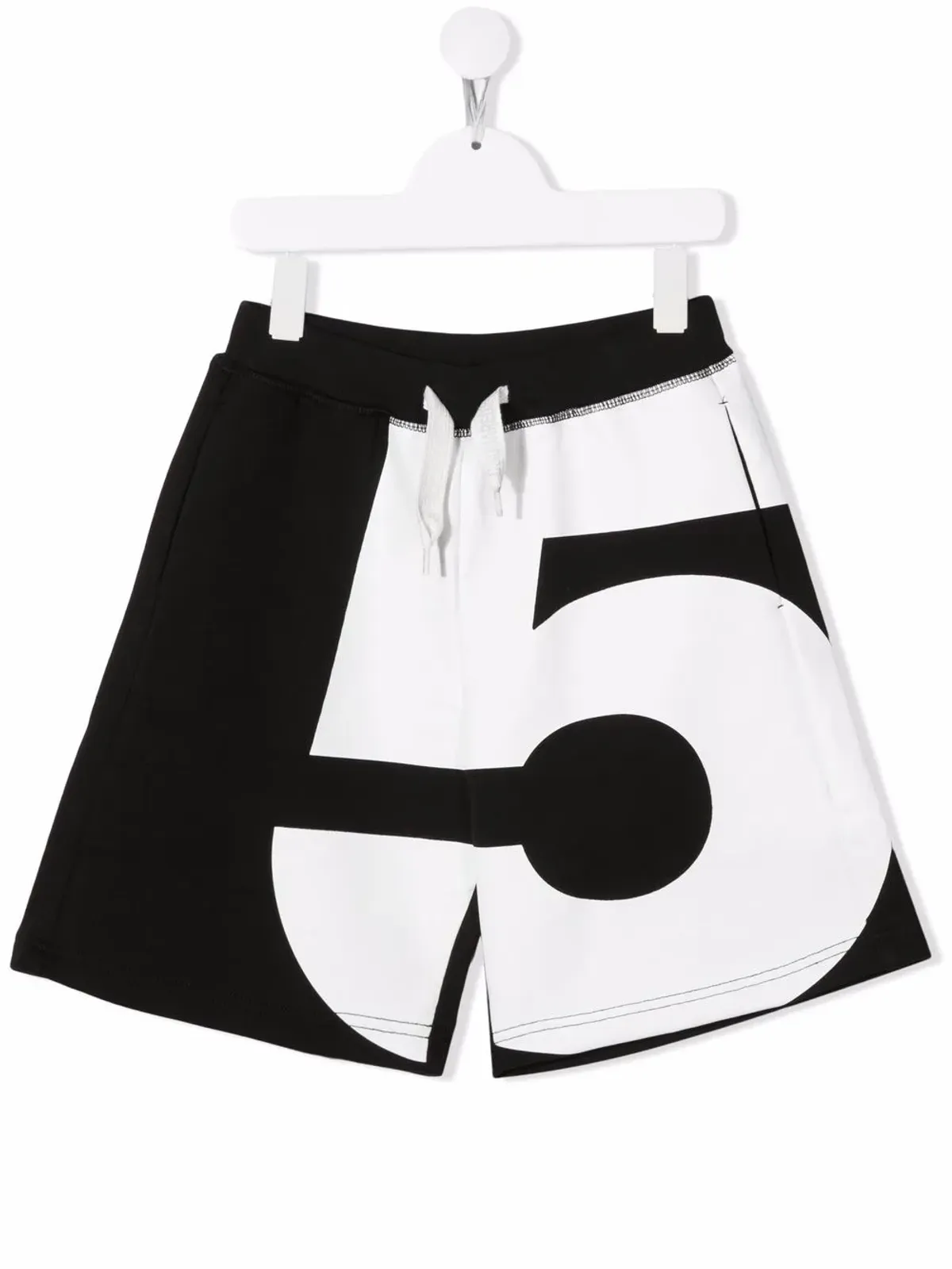 DSQUARED2 KIDS ナンバープリント トラックショーツ ブラック - 画像1