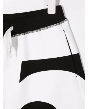 DSQUARED2 KIDS ナンバープリント トラックショーツ ブラック - サムネイル3