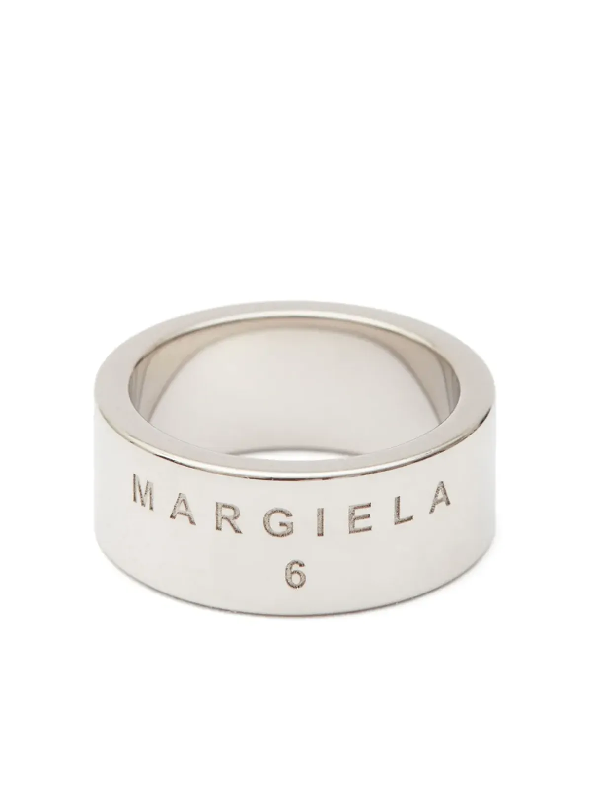 MM6 Maison Margiela ミニマルエングレーブド リング - 画像1