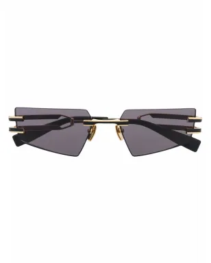 Balmain Eyewear 幾何学的フレームレスサングラス - サムネイル1
