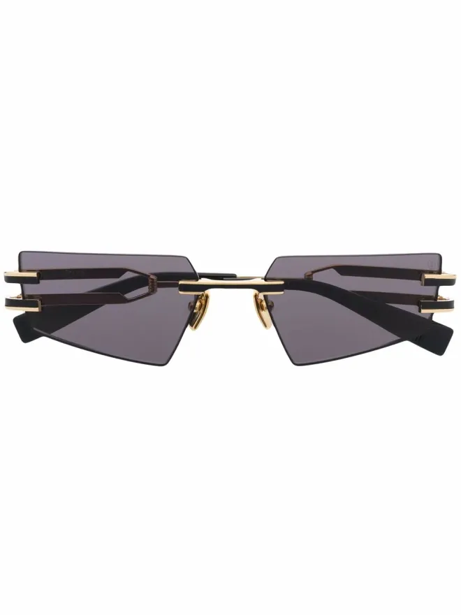 Balmain Eyewear Balmain Eyewear 幾何学的フレームレスサングラスの商品画像