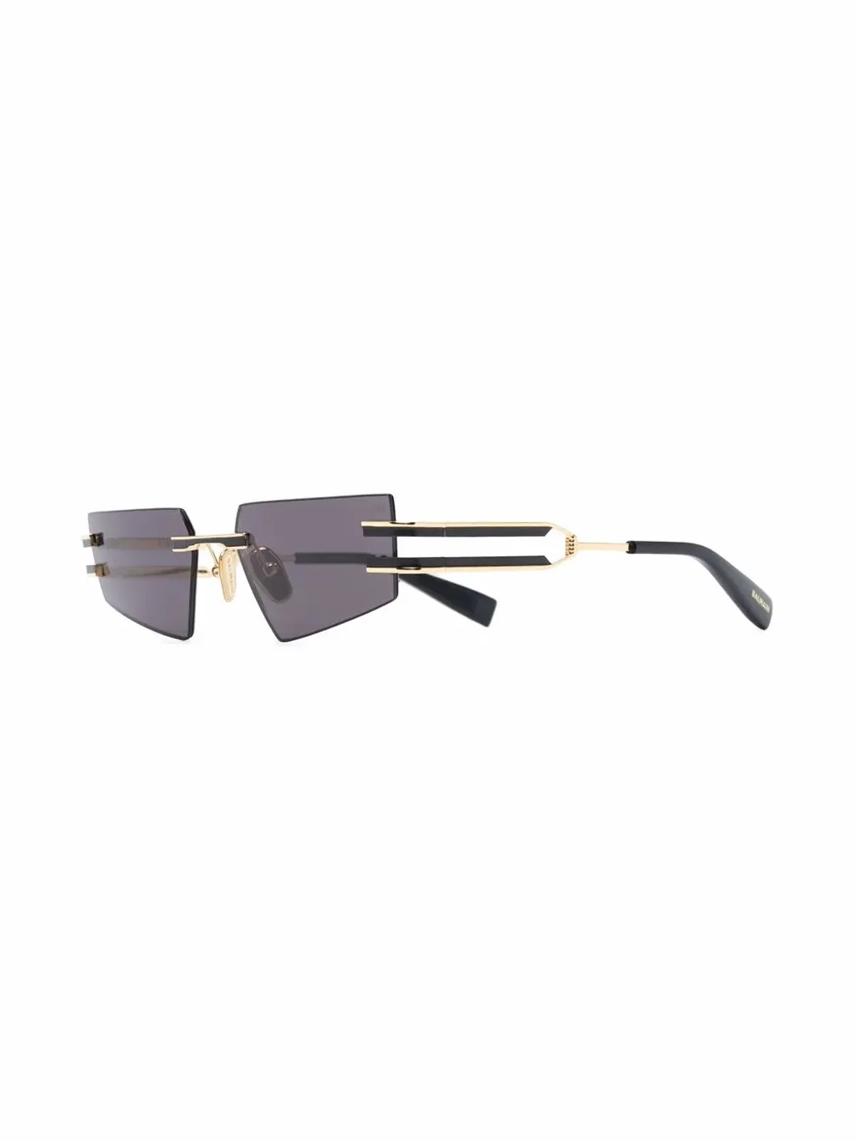 Balmain Eyewear 幾何学的フレームレスサングラス - 画像2