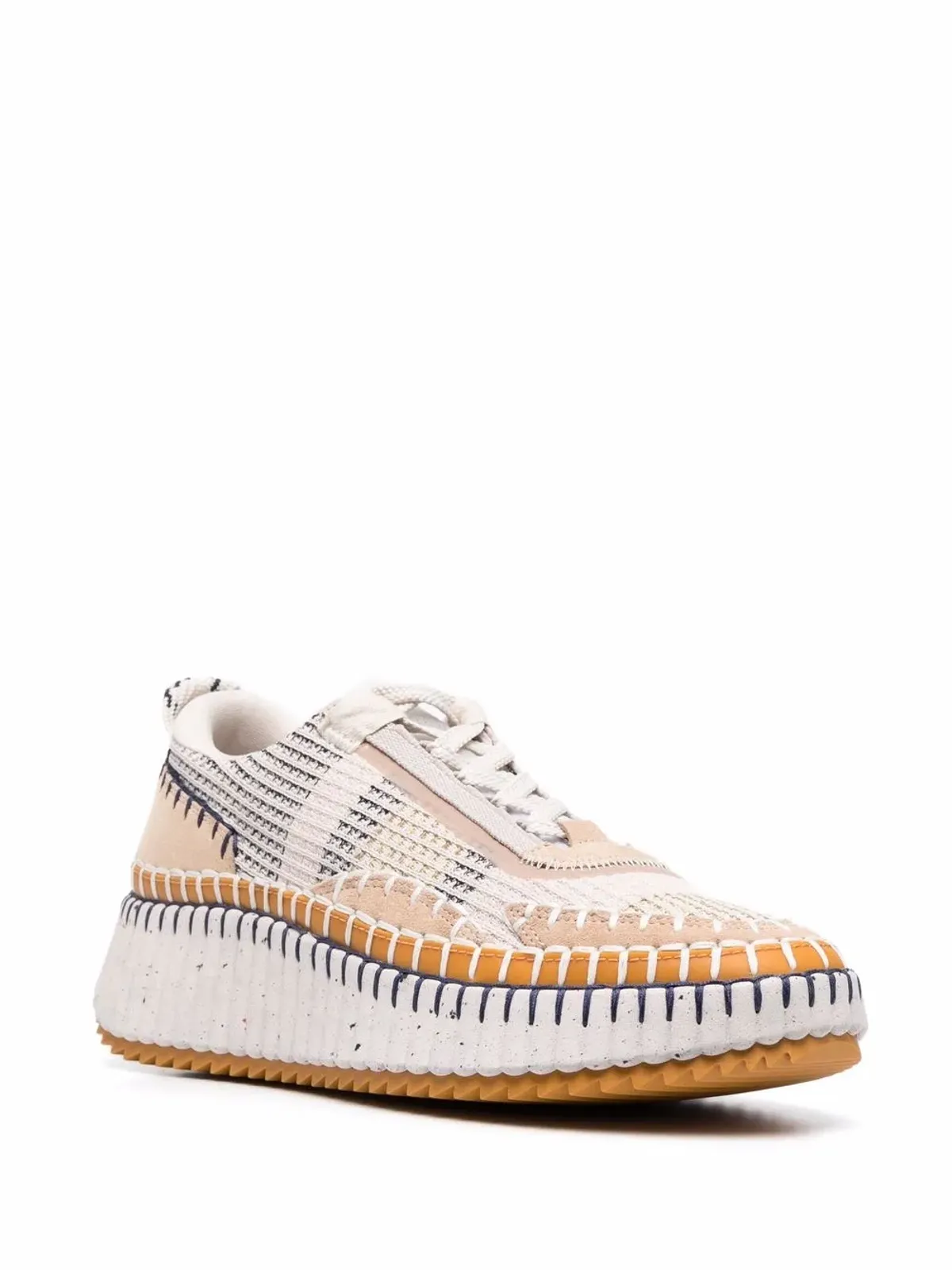 Chloé ホイップステッチトリムスニーカー - 画像2