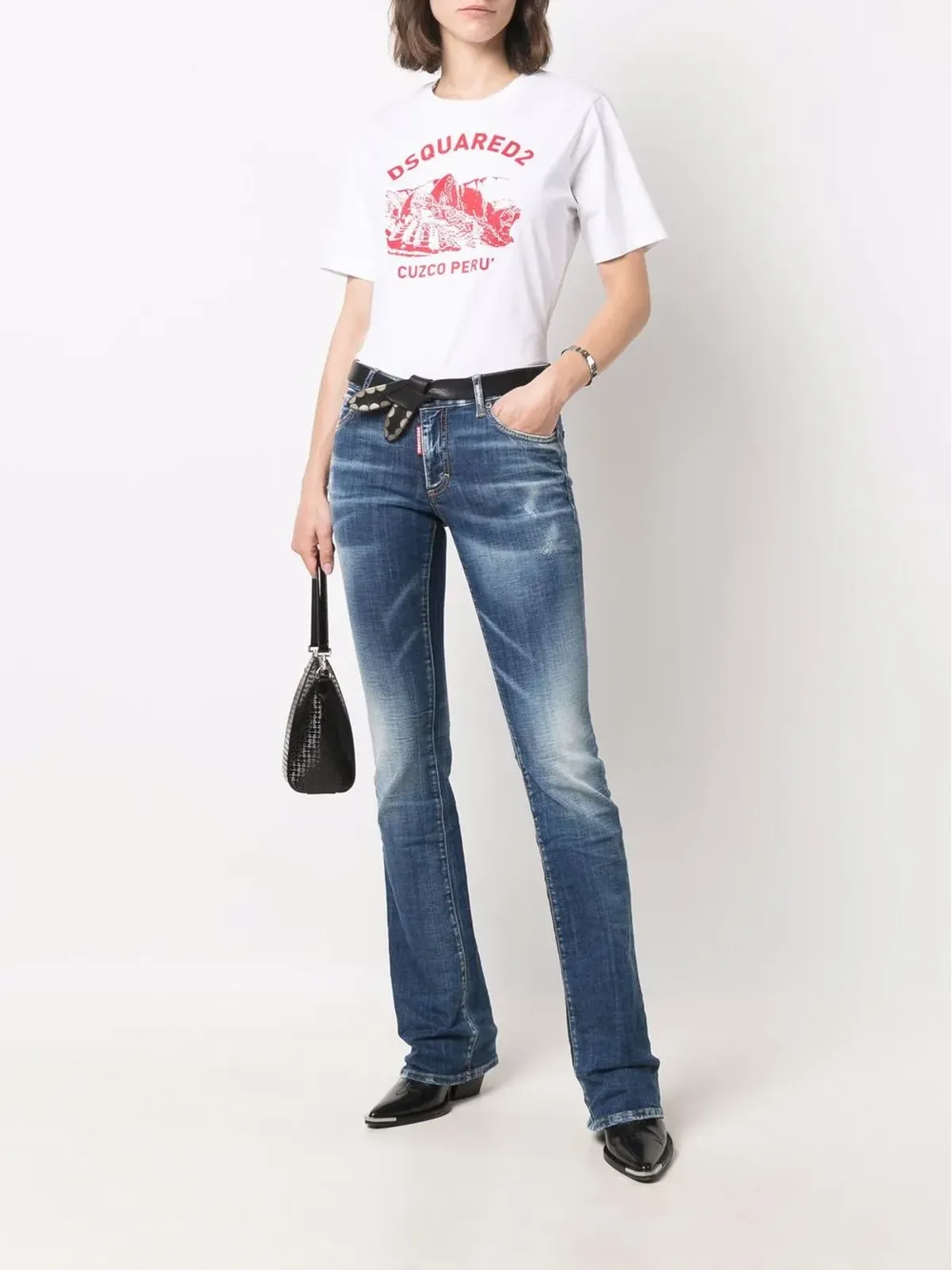 DSQUARED2 ローライズ・フレアジーンズ - 画像2