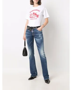 DSQUARED2 ローライズ・フレアジーンズ - サムネイル2