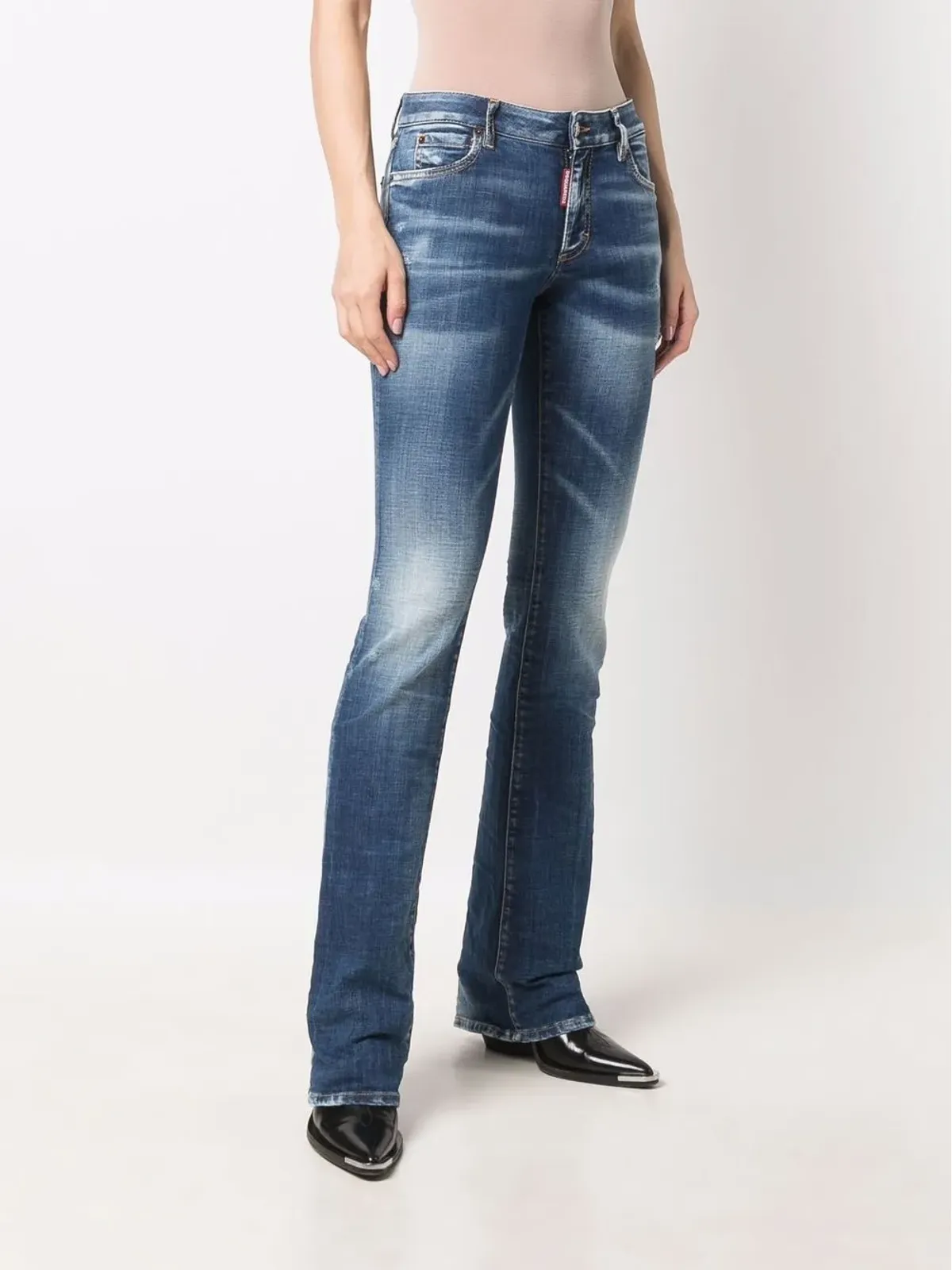 DSQUARED2 ローライズ・フレアジーンズ - 画像3
