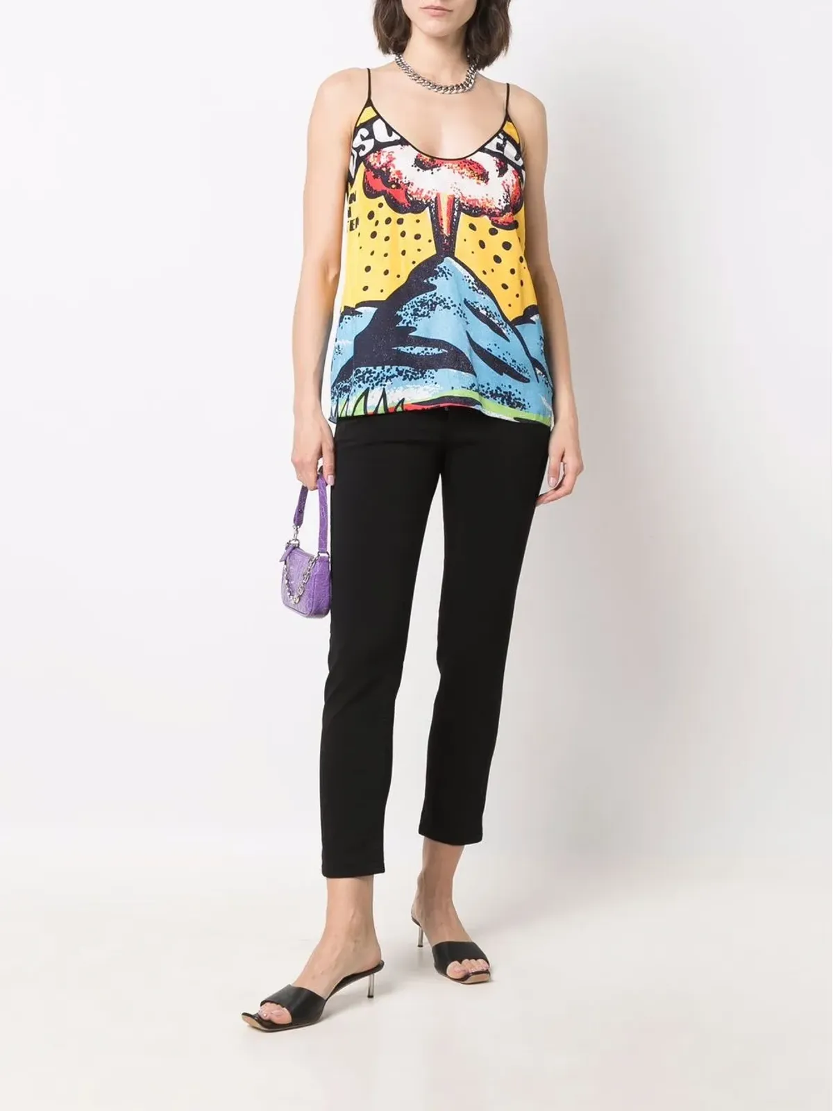 DSQUARED2 クロップドローライズパンツ - 画像2