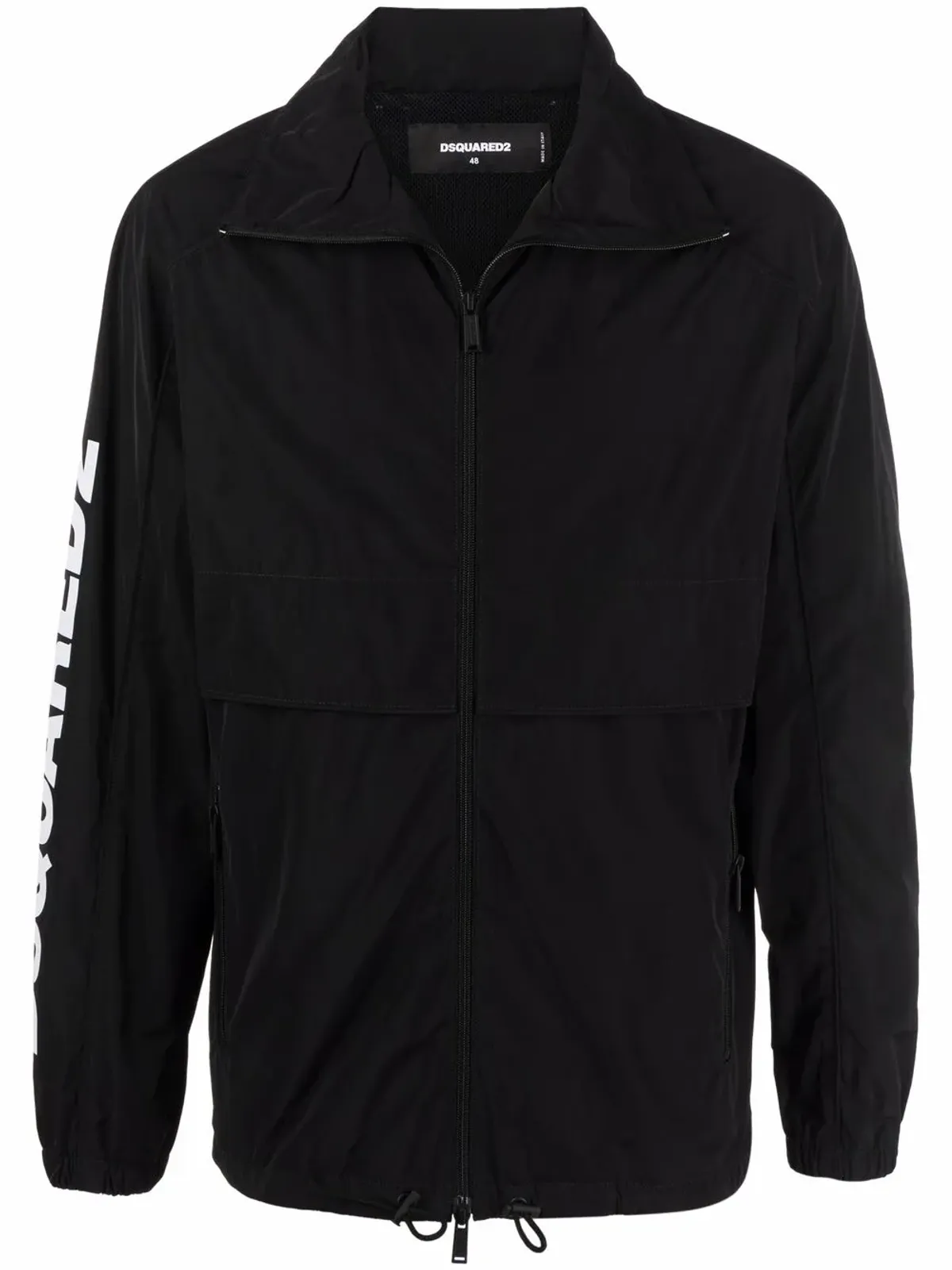 DSQUARED2 ロゴプリントジッパーコート - 画像1