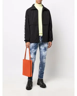 DSQUARED2 ロゴプリントジッパーコート - サムネイル2
