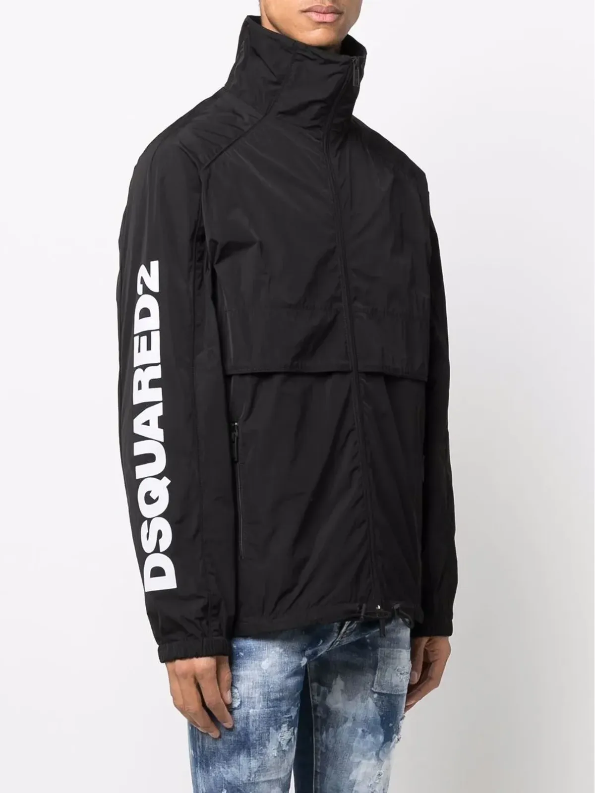 DSQUARED2 ロゴプリントジッパーコート - 画像3