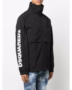 DSQUARED2 ロゴプリントジッパーコート - サムネイル3