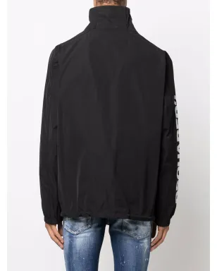 DSQUARED2 ロゴプリントジッパーコート - サムネイル4