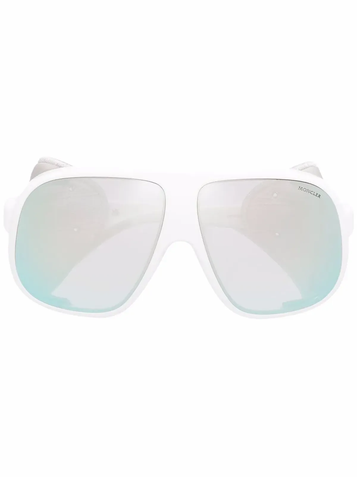 Moncler Eyewear mask-frame sunglasses - White - 画像1