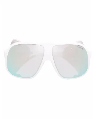 Moncler Eyewear mask-frame sunglasses - White - サムネイル1