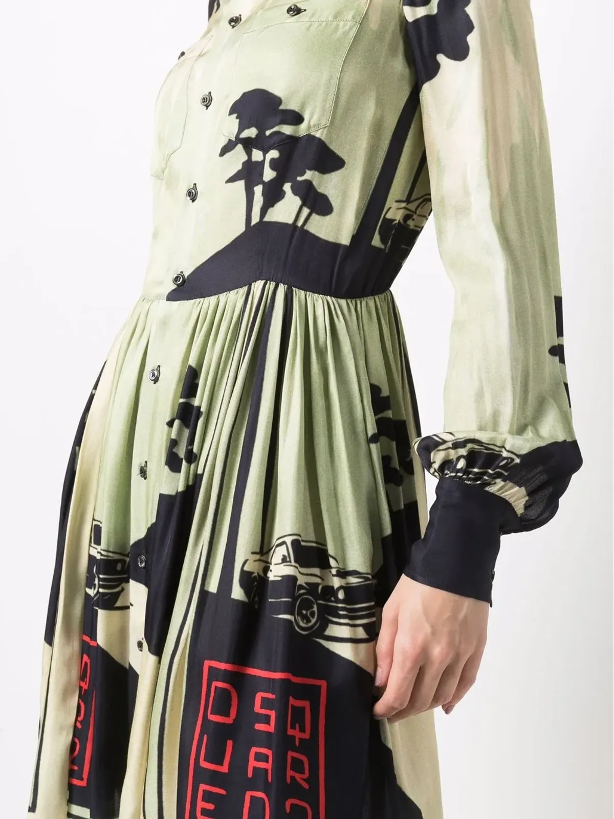 DSQUARED2 グラフィックプリント シャツドレス - 画像5