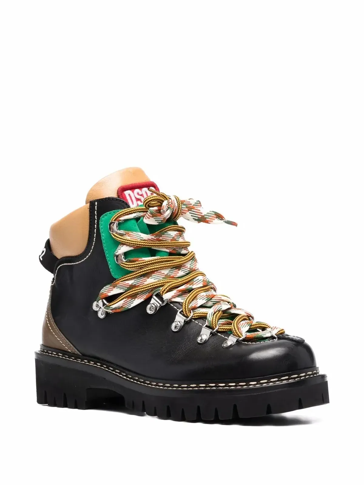 DSQUARED2 ハイキングスタイル レザーブーツ - 画像2