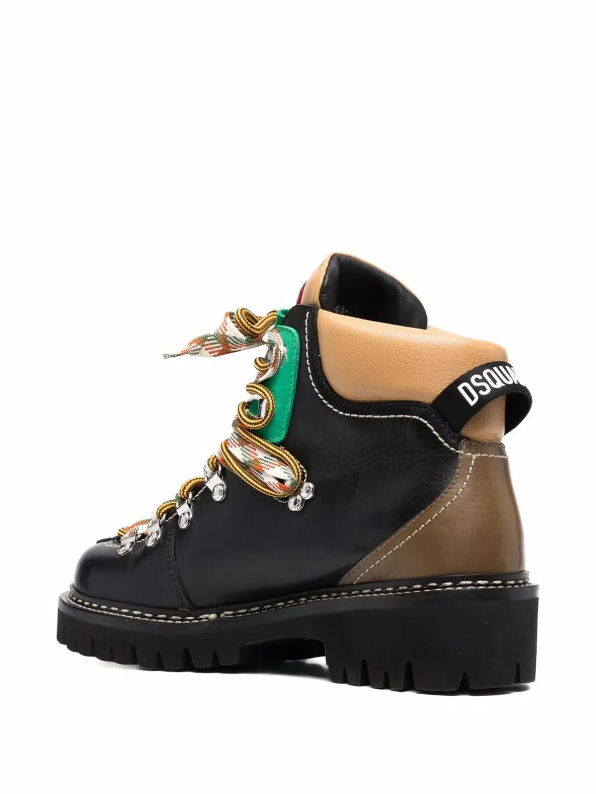 DSQUARED2 ハイキングスタイル レザーブーツ - 画像3