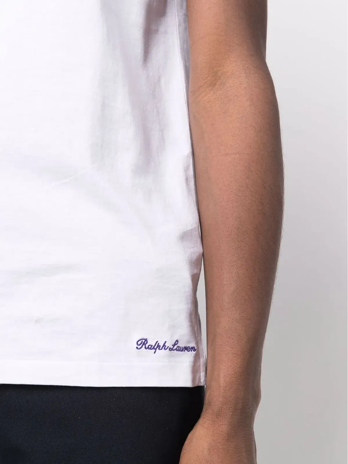 Ralph Lauren Purple Label 刺繍ロゴTシャツ - 画像5