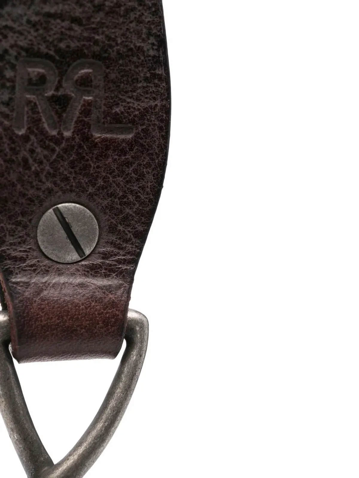 Ralph Lauren RRL エンボスロゴ レザー キーリング - 画像2