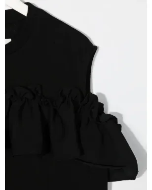 MM6 Maison Margiela Kids オフショルダースウェットドレス - サムネイル3