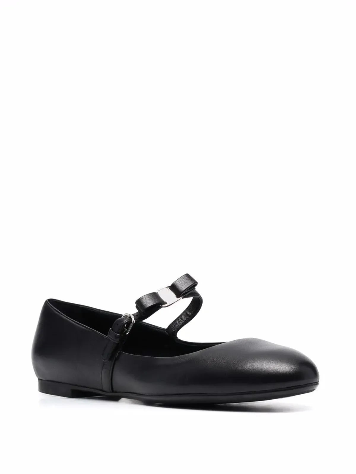 Ferragamo Lizz レザー バレエシューズ - 画像2