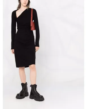 DSQUARED2 アシンメトリックネック・リューチドレス - サムネイル2