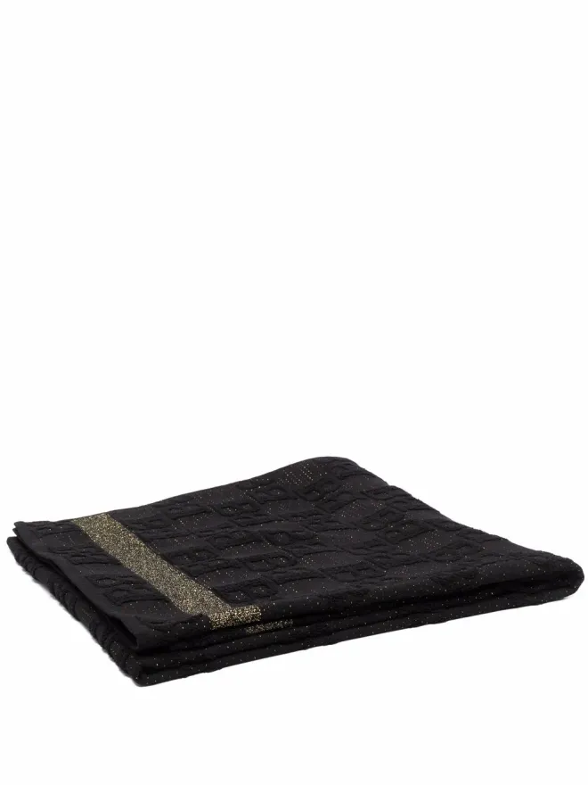 BALMAIN Balmain ロゴモノグラム タオル - ブラックの商品画像