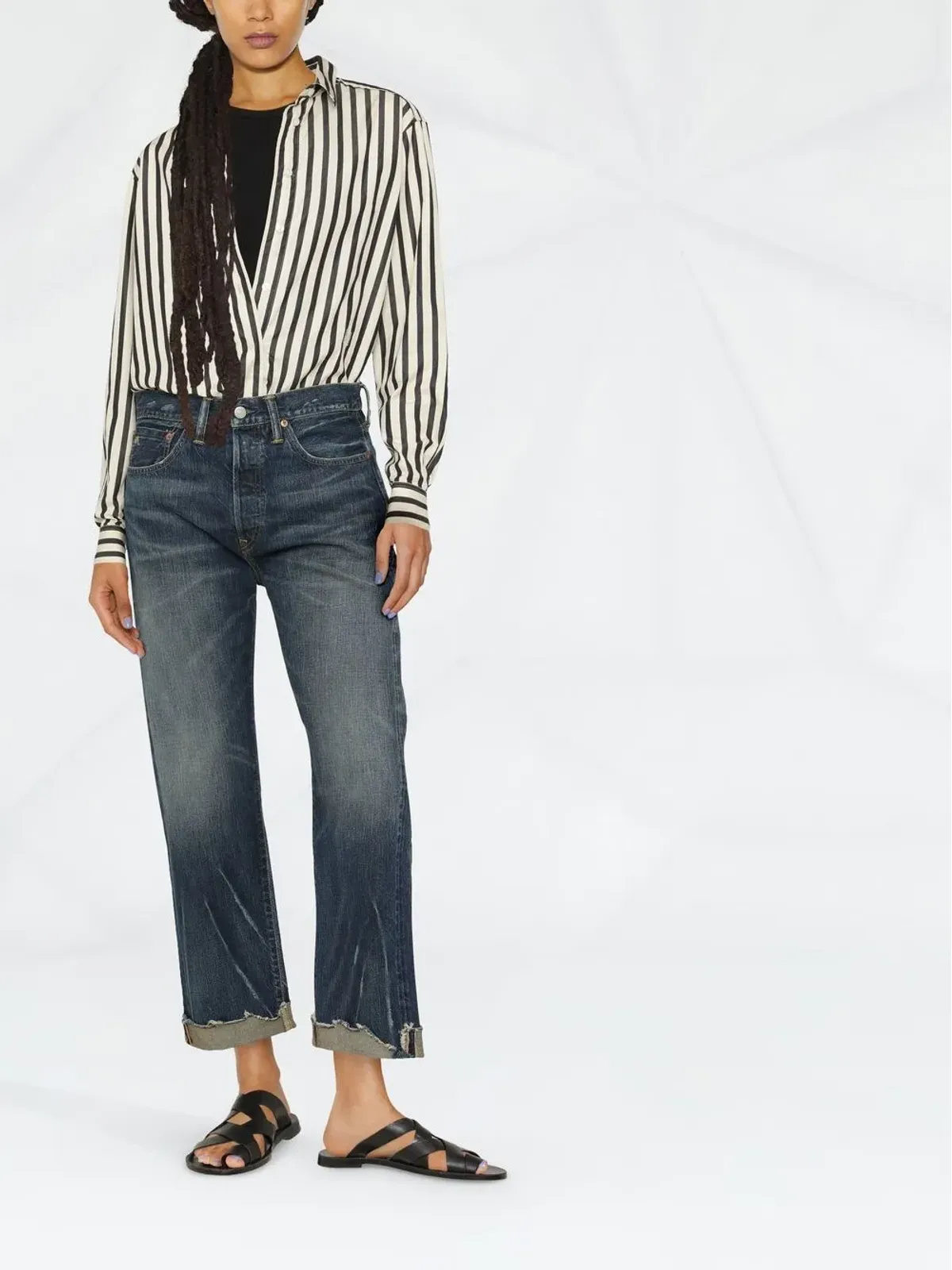 Ralph Lauren RRL クロップドストレートジーンズ - 画像2
