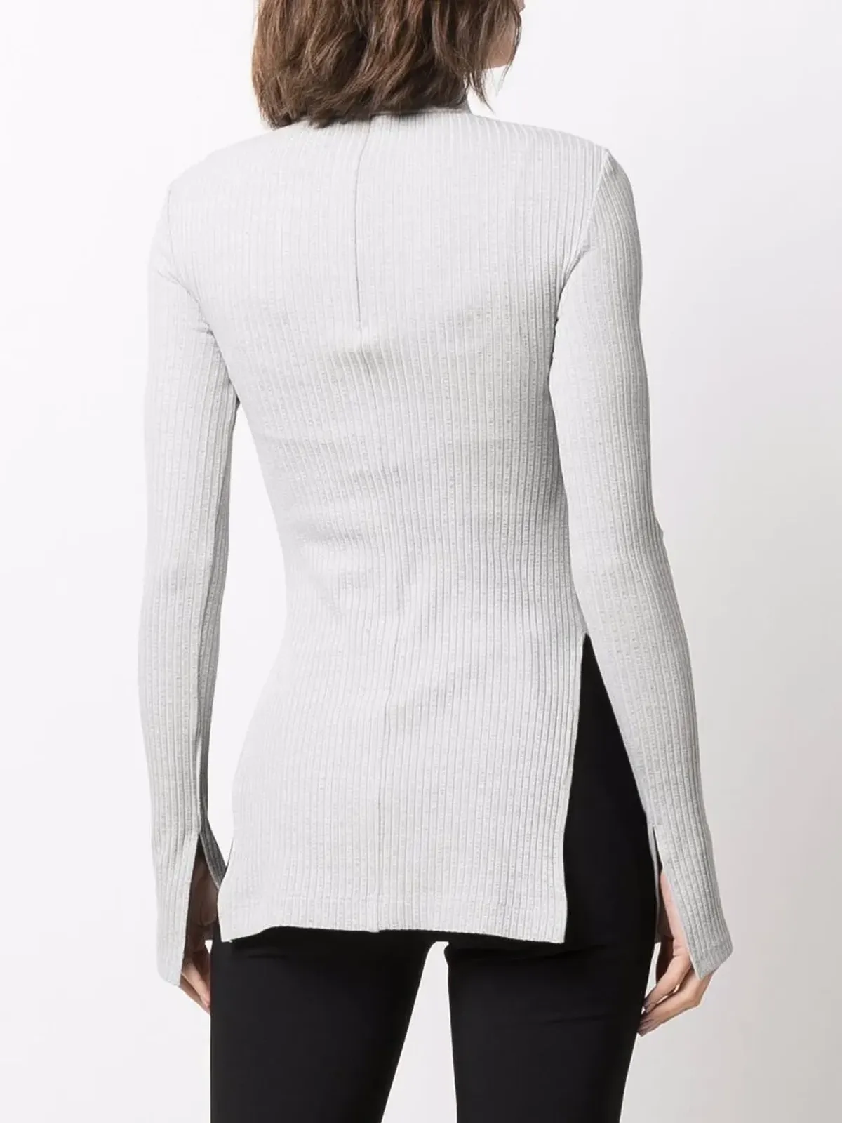 Helmut Lang リブニット長袖トップ - 画像4