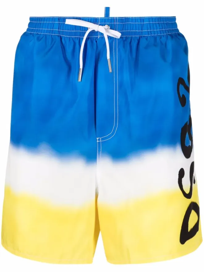 Dsquared2 DSQUARED2 スプレー塗装プリント スイムショーツの商品画像