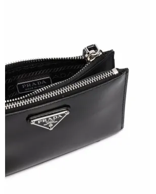 Prada ロゴプレート付きジップアップウォレット - サムネイル3