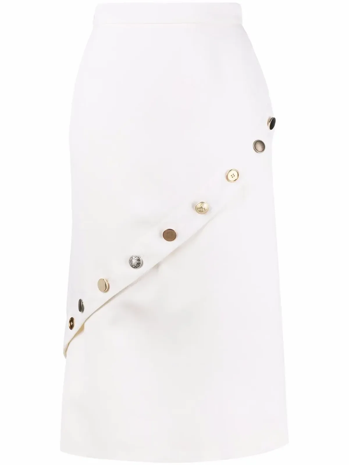 Alexander McQueen 高腰のアシンメトリーヘム スカート - 画像1