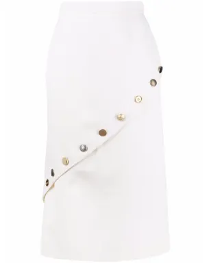 Alexander McQueen 高腰のアシンメトリーヘム スカート - サムネイル1