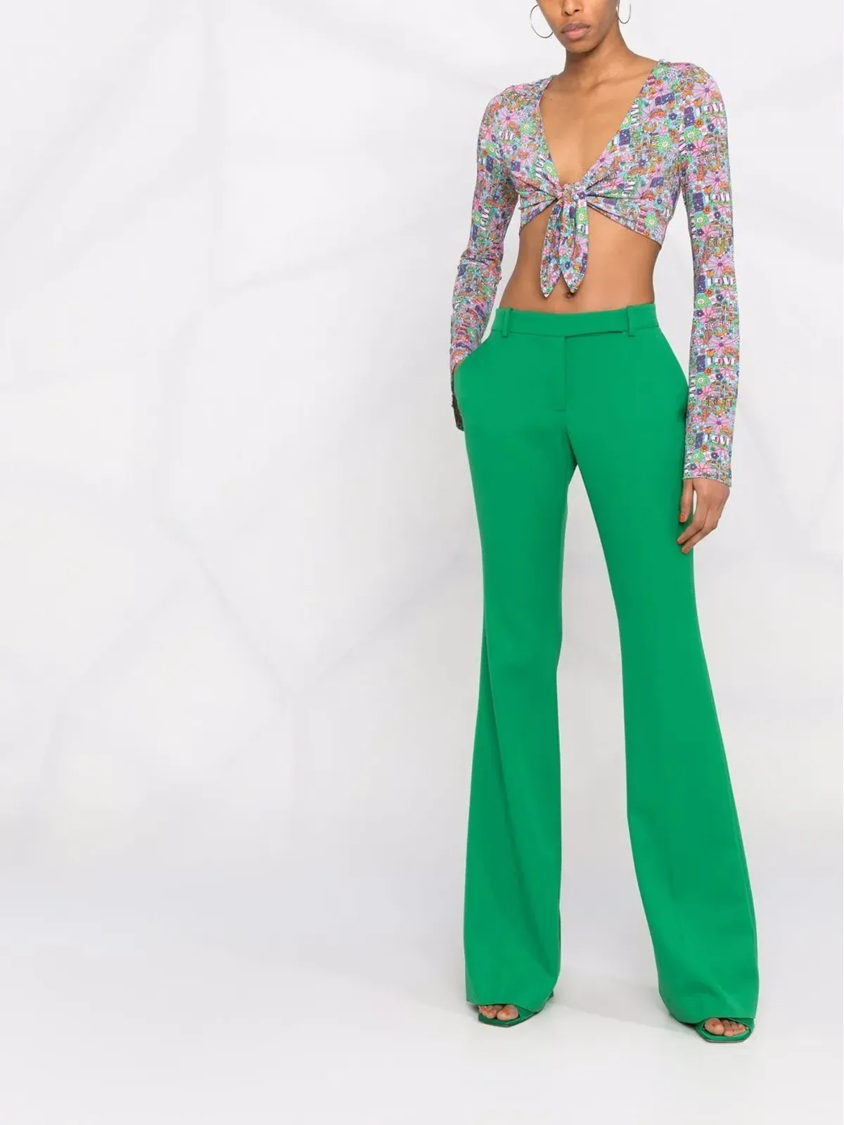 Chiara Ferragni 花柄プリント クロップド ラップトップ - 画像2