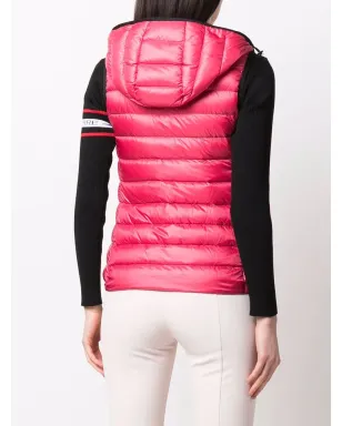Moncler Glyco パッド入りノースリーブジレ ピンク - サムネイル4
