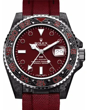 DiW (Designa Individual Watches) ビンテージ GMT 'Q' プロジェクト 40mm レッド - サムネイル2