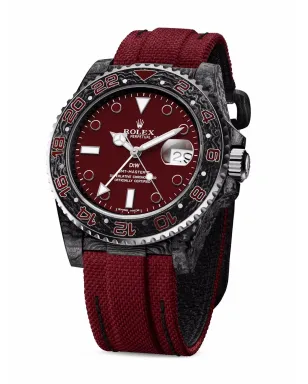 DiW (Designa Individual Watches) ビンテージ GMT 'Q' プロジェクト 40mm レッド - サムネイル3