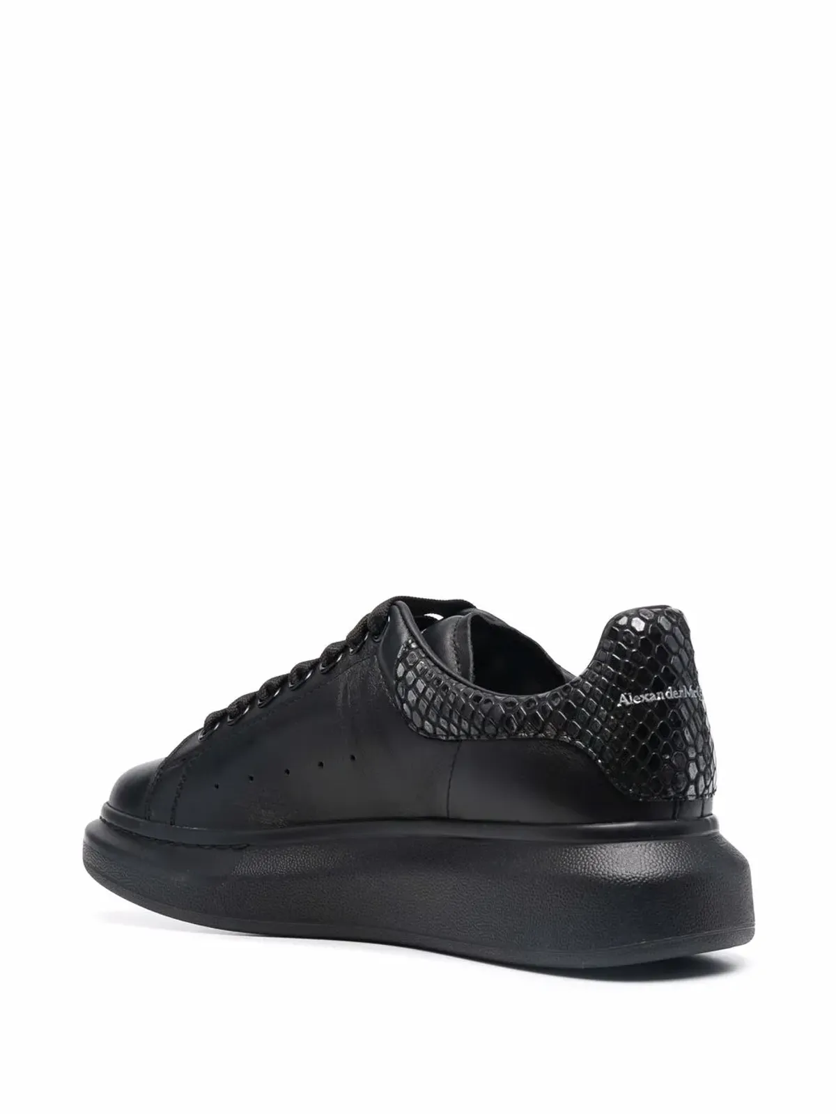 Alexander McQueen オーバーサイズ蛇皮風スニーカー - 画像3