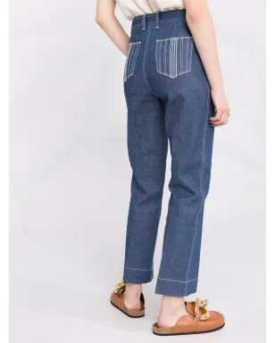 Tory Burch ストレートレッグデニムジーンズ - サムネイル3