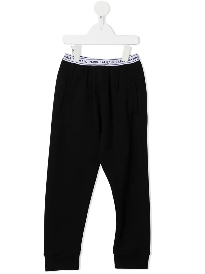 Balmain Kids Balmain Kids ロゴ入りウエストバンド トラックスーツボトムスの商品画像