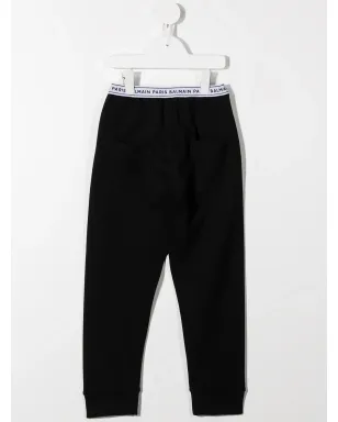 Balmain Kids ロゴ入りウエストバンド トラックスーツボトムス - サムネイル2