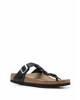 Birkenstock ビルケンシュトック Gizeh braided-strap sandals ブラック - サムネイル2