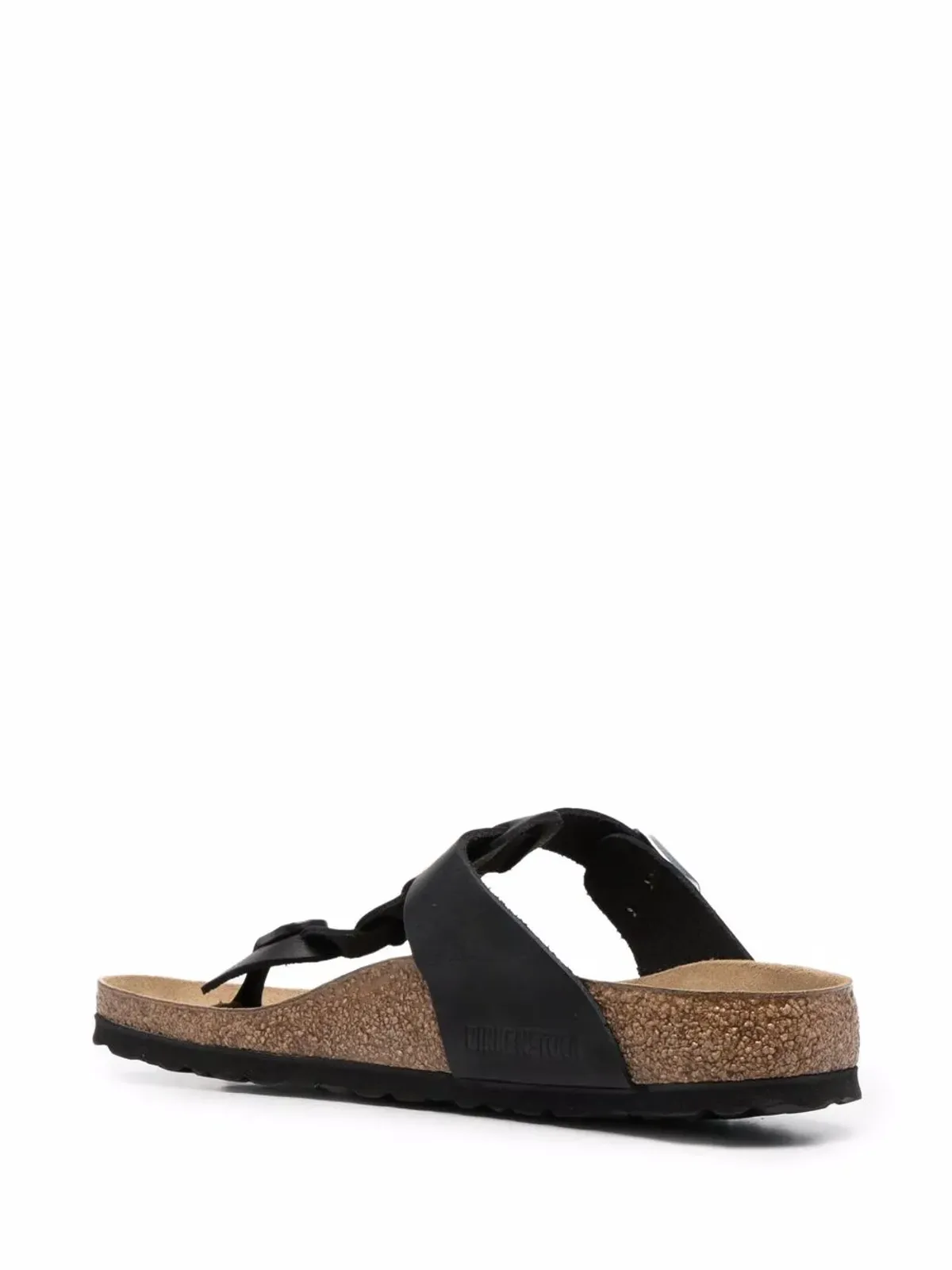 Birkenstock ビルケンシュトック Gizeh braided-strap sandals ブラック - 画像3