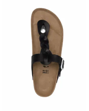 Birkenstock ビルケンシュトック Gizeh braided-strap sandals ブラック - サムネイル4