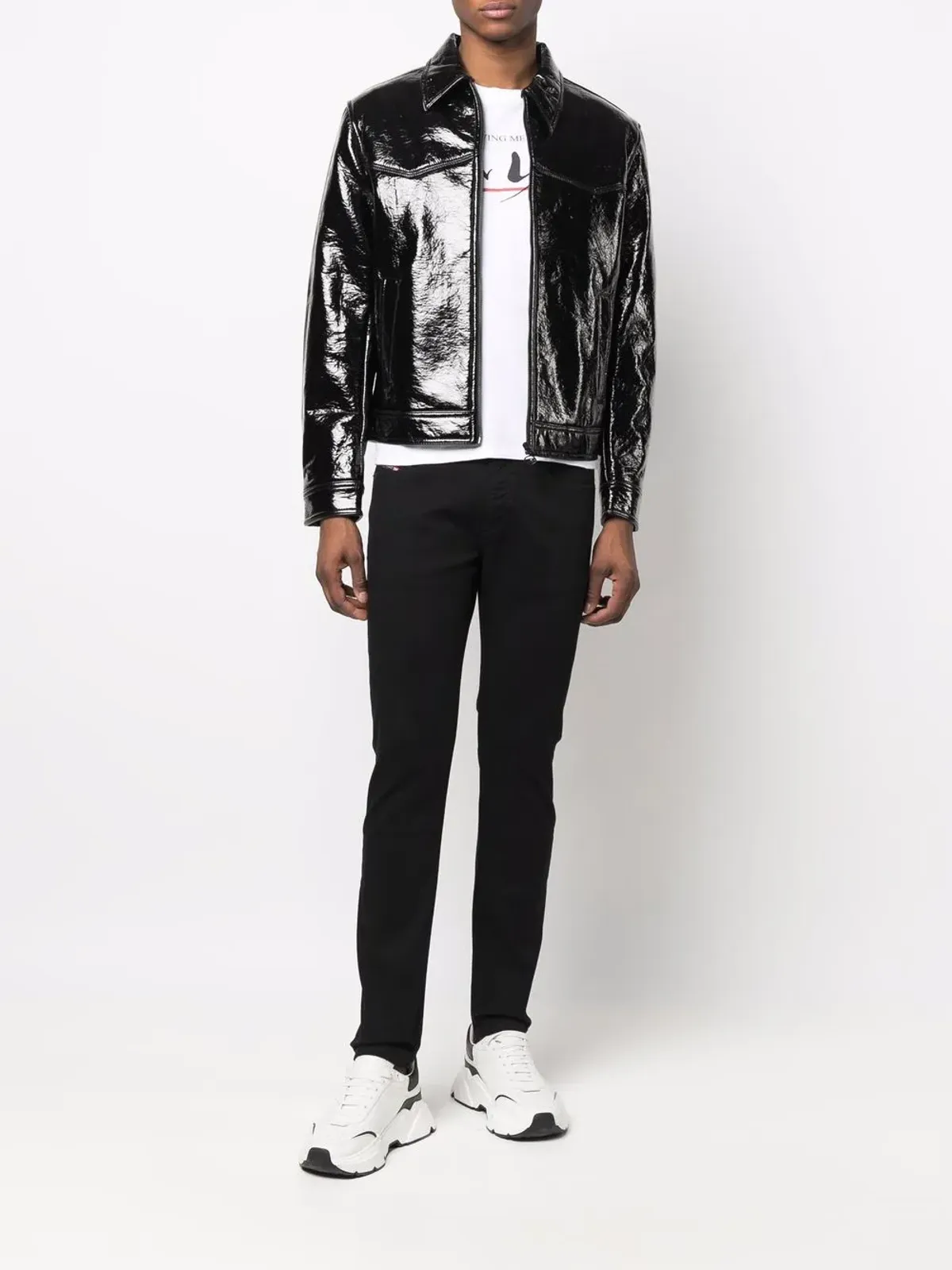 Diesel Sleenker スリムフィットジーンズ - ブラック - 画像2