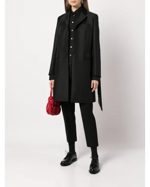 Comme Des Garçons Comme Des Garçons フリンジスリーブのシングルブレストコート - サムネイル2