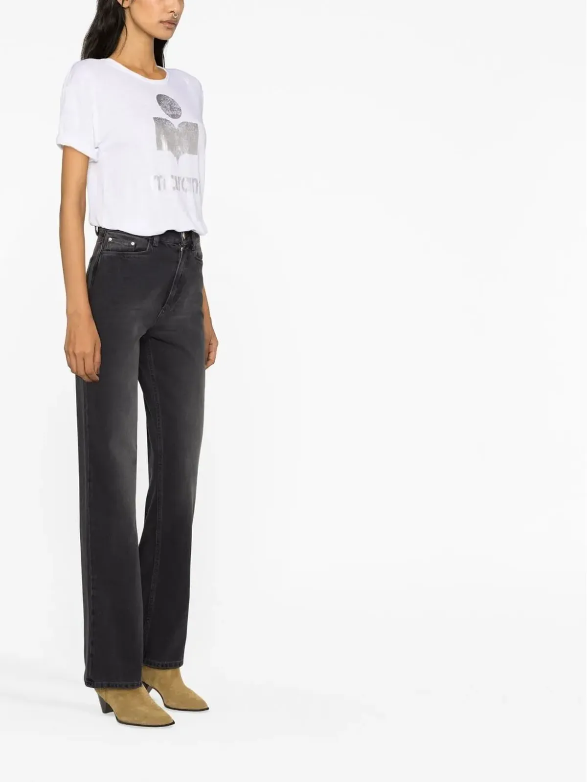 MARANT ÉTOILE Koldi ロゴプリント Tシャツ - 画像4