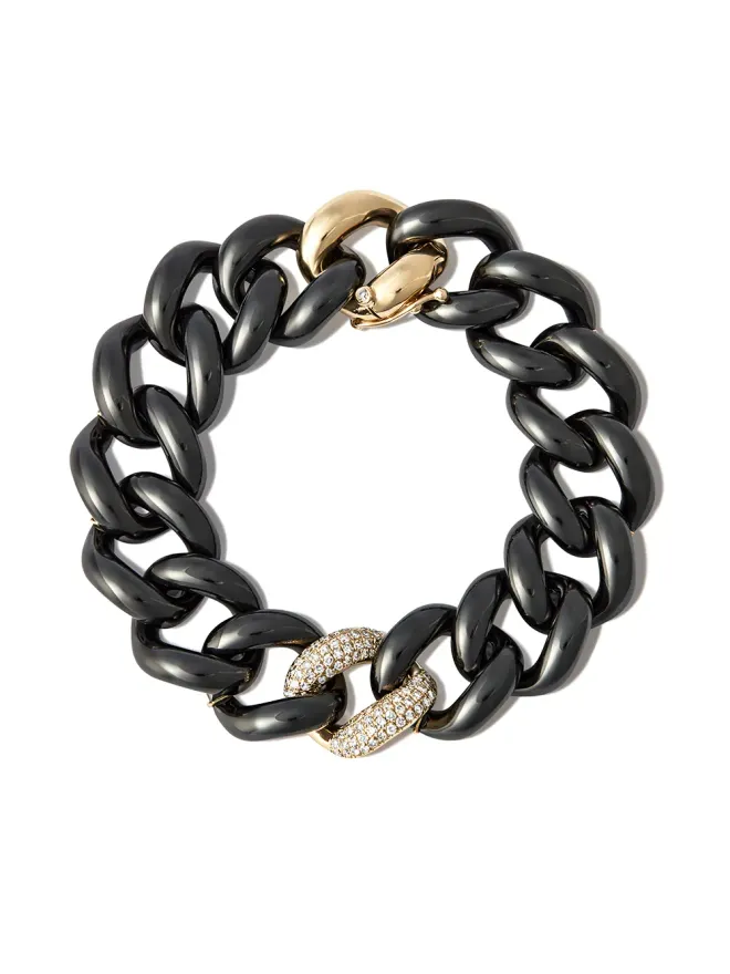 SHAY SHAY 18kt イエローゴールド セラミック ダイヤモンド ブレスレットの商品画像